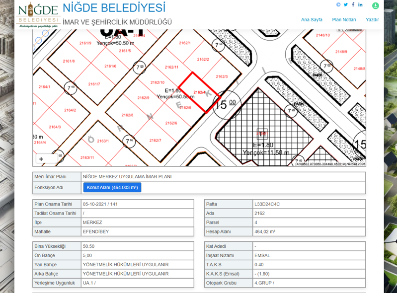 EFENDİBEY'DE BULVARA 2. PARSEL KİRALIK ARSA.. Kapak Görseli